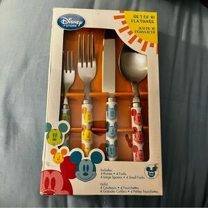 New in box set of 16 Disney, Mickey Mouse, flatware, forks, knives, spoons